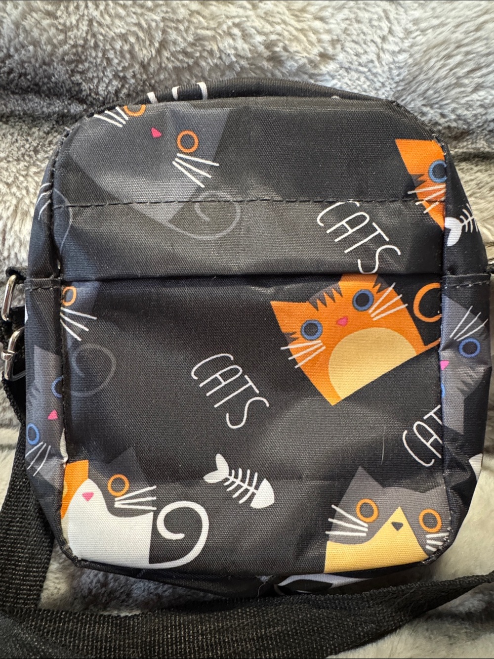 Cat Print Crossbody Bag